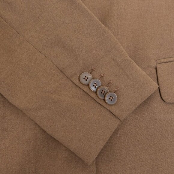 Frank and Oak The Relaxed Single Breasted Blazer Medium Brown - Picture 11 of 16
